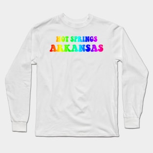 Hot Springs Retro Pride Long Sleeve T-Shirt